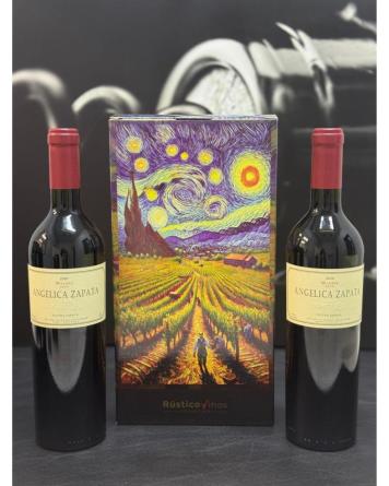 Estuche R�stico Ang�lica Zapata Malbec 2x750cc.