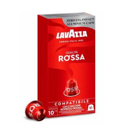 Lavazza Caf� En C�psulas Para Nespresso Qualit� Rossa 1x10 Unidades. Origen Italia.