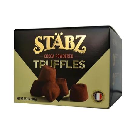Stabz Trufas De Chocolate Naturales 1x100grs. Origen Francia.