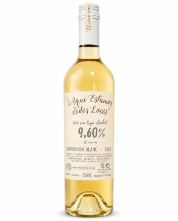 Aqu� Estamos Todos Locos Sauvignon Blanc Bajo Alcohol 4x750cc.